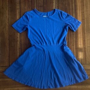 Primary Vibrant Blue Casual Kids Dress